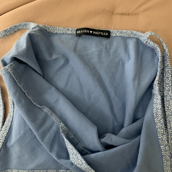 Blue floral form fitting sundress - Picture 2 of 2